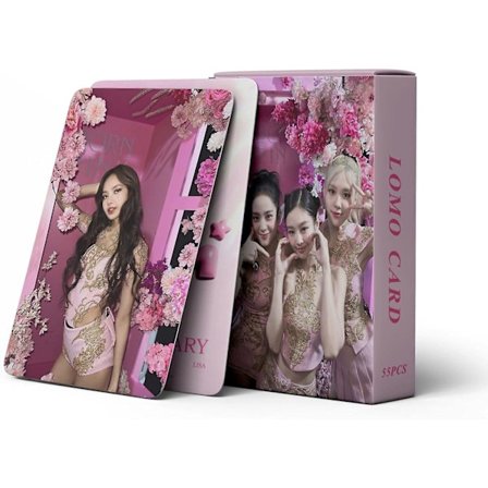 55 stk Blackpink Lomo-kort Blackpink 7-års nytt album Kpop BP-plakatkort for gavefans (7-års 2)