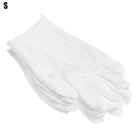 12 par hvide bomuldshandsker Arbejdsbeskyttelseshandsker S