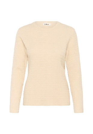 Soaked In Luxury SLSpina Cable Pullover Tröjor Dam Beige L
