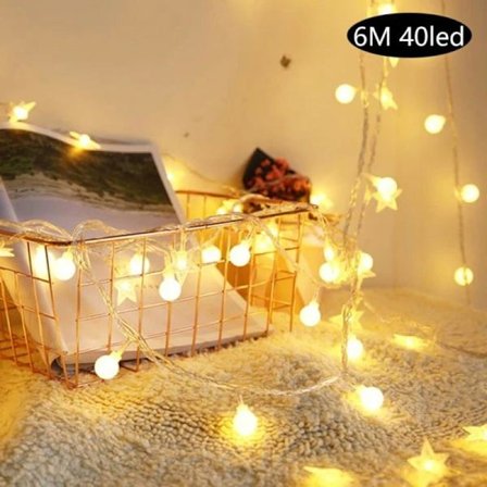 Holiday Ljusslinga Boll LED USB-lamppu Hehkulamppusarja Häät Monivärinen 3m 20 LED