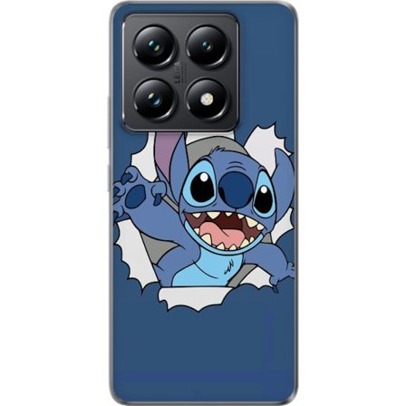 Kompatibelt Mobilskal till Xiaomi Xiaomi 14T Pro Stitch Disney blå figur Lilo och Stitch karaktär söt tecknad kawaii affisch rolig blå utomjording