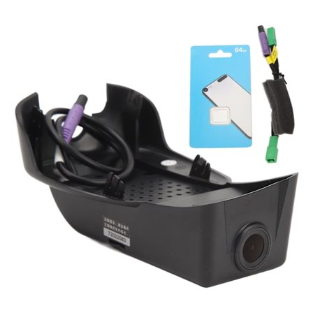 Auton kojelautakamera 64G kortilla HD-silmukalla Liiketunnistus Pysäköinnin valvonta Ajovideonauhuri S90 V90 XC60 1080P-objektiiville