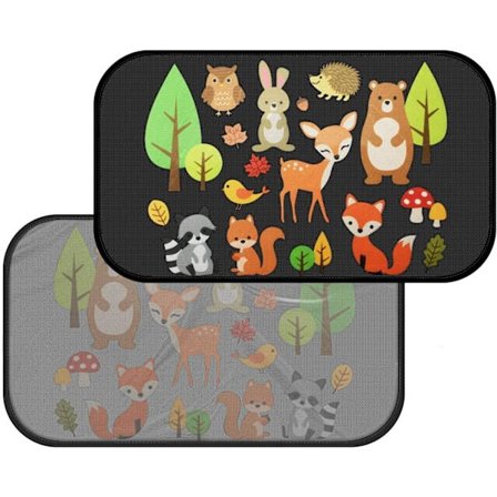 Solskjerming Bil Solskjerming Sidevindu Frontrute Takluke for Barn Adsorpsjon Elektrostatisk