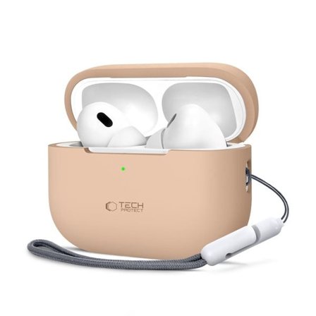 Tech-Protect silikoneetui til Apple AirPods Pro 1 / 2 - Beige