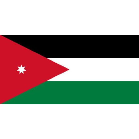 JORDANIA FLAGGA White