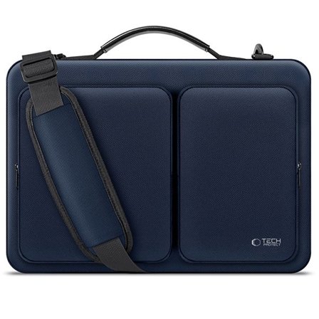 15-16 Tech-Protect Defender Bag Laptop-veske - blå