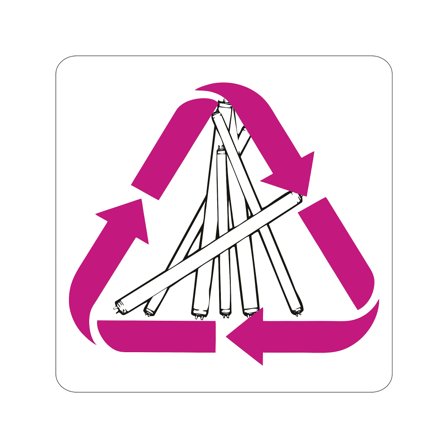 Decal, fluorescent lights, purple