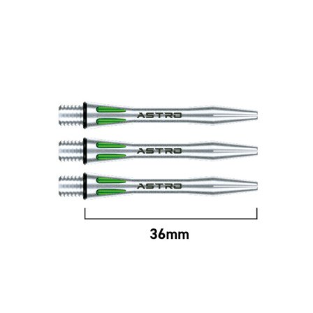 Winmau Astro Aluminium Shafts | Winmau.com Short / Green