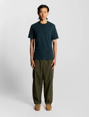 Lyle & Scott Half Raglan T-Shirt - Black - M