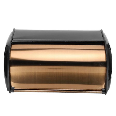 Brødboks Sklisikker Rustfritt Stål Oppbevaringsboks for Bakervarer Gull