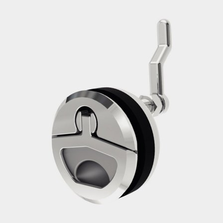 Deck fitting, Ø65 mm, lockable, acid-resistant stainless steel AISI 316