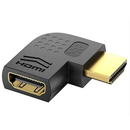 NÖRDIC kulmikas HDMI 2.1 -sovitin 8K60Hz 4K120Hz HDR