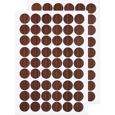 Skruehullklistremerker Pvc-deksler Selvklistrende, 21mm Dekorative Klistremerker Skruer Deksel Hetter [dB}