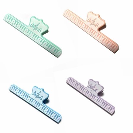 4 stycken Macaron-musikclips Kreativa pianonoter Hög appea