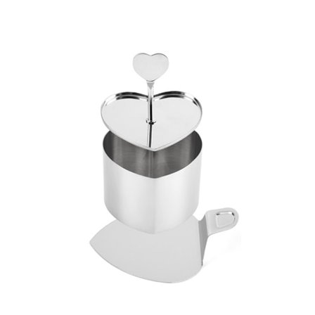 Ruostumattomasta teräksestä valmistetut mousserenkaat, 3 kpl (PP-pussi) Heart-shaped