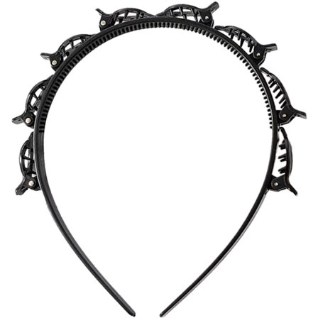 Hårnål med dobbelte pandehår, Hårbøjle med hårnåle, Hårbøjle med twist og clips, Hårbøjle med clips, Koreansk flettet hårbøjle