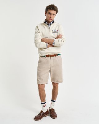 GANT - Regular fit solbleket chinoshorts til herre dry sand