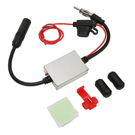 Bilantennkontakt Radio FM Inline Signalförstärkare Booster Förlängningskabel FM Antenn Signalförstärkare Anti-interferens