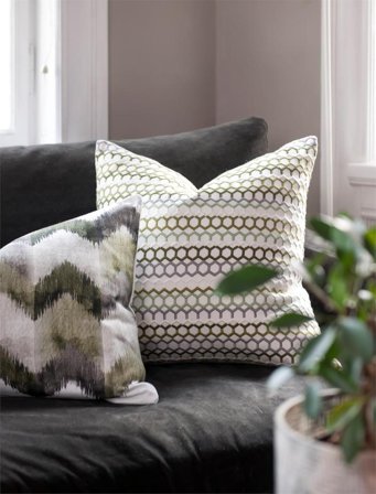 Rebell Putetrekk Napoli brodert-silketråd 50x50cm Leaf