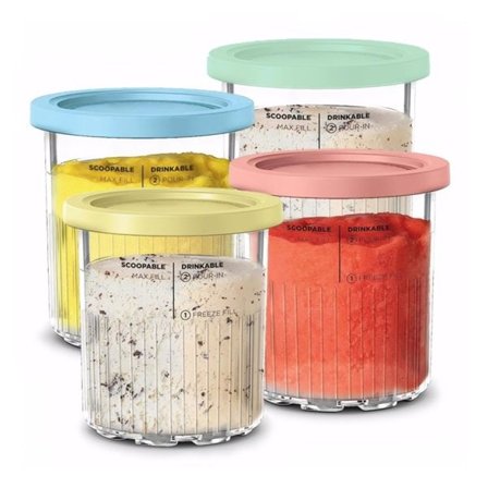 Glassbytte 700ml til Ninja Creami Deluxe NC500 / NC501 - 4-pk