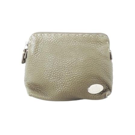 Fendi Vintage, Pre-owned Clutch Beige, Dames, Maat:ONE Size,leer