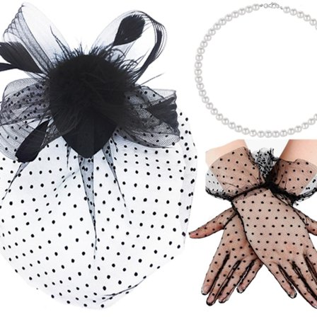 Hatter Dame Te-Selskap Hodeplagg Elegant Bryllup Nett Slør Sjarmerende Hodeplagg (Sett med 3)