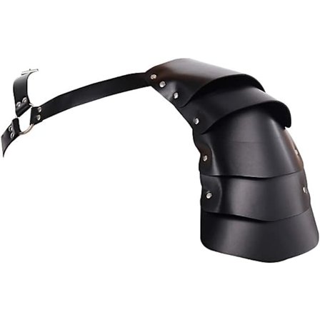 Enkel axel läder kappa mantel bälte cosplay kostym