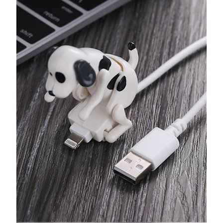 Usb-kabel Morsom Humping Dog Lader For Iphone Og Mer, Flyttende Spotty Dog Hurtiglader Usb-kabel
