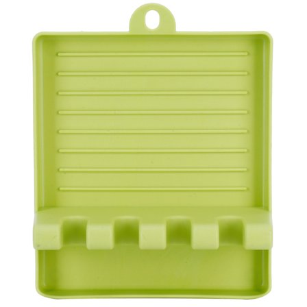Grønn Multifunksjonell Kjøkkenredskap Organizer Grytelokk Stativ Spatel Oppbevaring