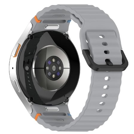 Samsung Galaxy Watch7 44mm / 40mm / Watch FE 40mm / Watch6 40mm / 44mm Ersättningsarmband Silikon Klockarmband - Grå
