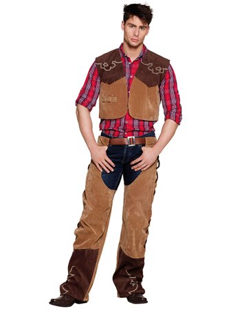 Cowboyvest med Chaps og Bælte