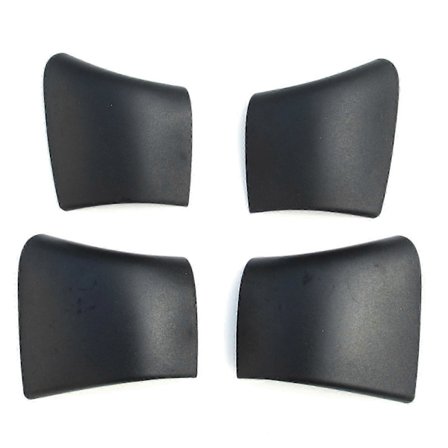 Erstatning 4X Svart Takstativdeksel Skinneendehette For 2021-2023 Tesla Model Y & 3