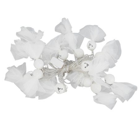 Halloween ljusslinga vattentät 16LED dockhuvud dekorativ spök ljusslinga för fest EU-kontakt 100-240V 14,7ft