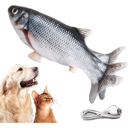 Fladdrande Fisk Elektrisk Rörlig Hundfisk Leksak, Realistisk Fladdrande Fisk Gungande Hundleksak, Hundleksaker Interaktiva Husdjursleksaker för 