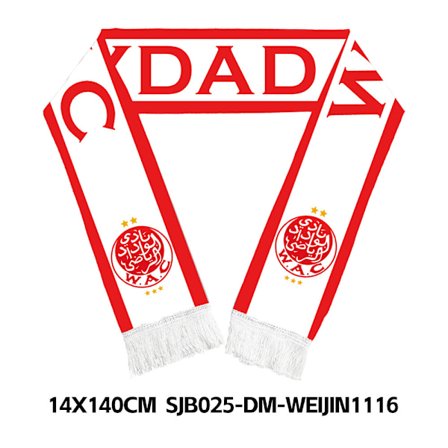 2026 USA, Canada og Mexico VM Fan Halstørklæde, Fodboldklub Strikket Polyester Supporter Halstørklæde