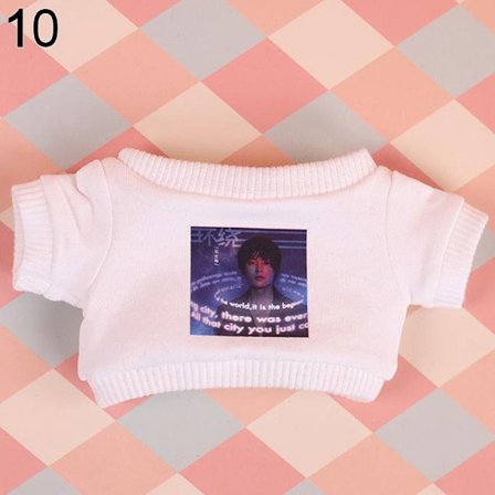 20 cm docka kläder Docka tecknad T-shirt 10 10 10
