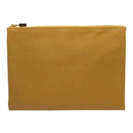 Hermès Vintage Pre-owned Leather pouches , Geel , unisex , Maat: ONE Size Vintage Tassen