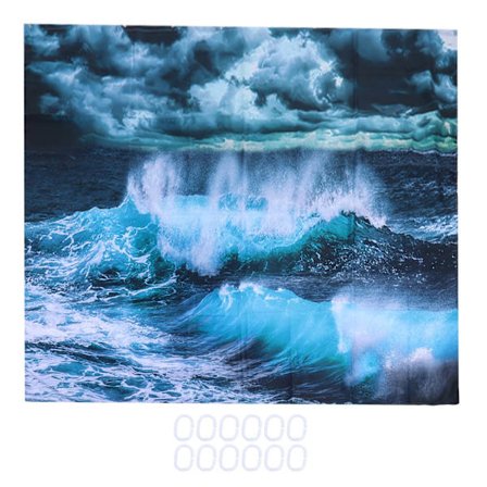 Innovativt duschdraperi med hängande ringar badrumstillbehör 180x180cm