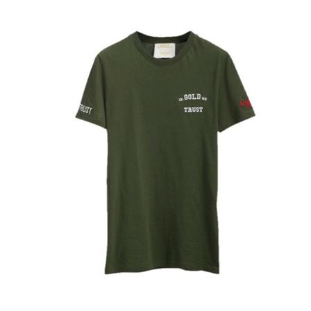 In Gold We Trust, The Pusha T-Shirt Groen, Heren, Maat:S
