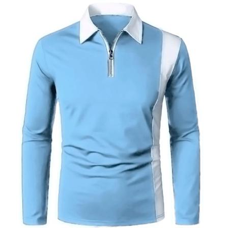 Män Color Block Fall Toppar Långärmade T-shirts