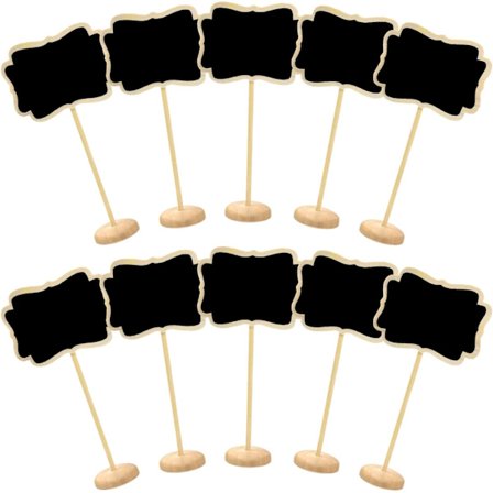 Mini Skifer 10 Stykker Små Tavler Tre Meldingstavler Skilt