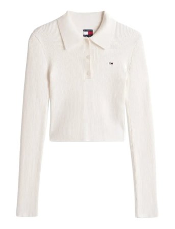 Tommy Jeans | Tjw Essential Polo Ls Sweater | L