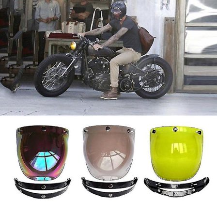 Motorsykkel Vindskjerm Hjelm for Harley Boble Visir