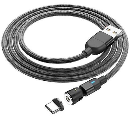 Magnetisk Laddnings Micro-USB Kabel Laddare för 12 Mobiltelefon Magnet USB Laddare Typ C Kabel Sladd