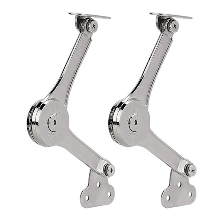 2pcs Heavy Duty Lid Support Hinges Soft Close Folding Lid Stay Hinge Keep Lid Hinge Open For Cabinet