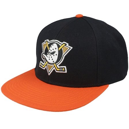 American Needle - NHL Preto snapback Boné - Anaheim Ducks 400 Series Black/Orange Snapback @ Hatstore