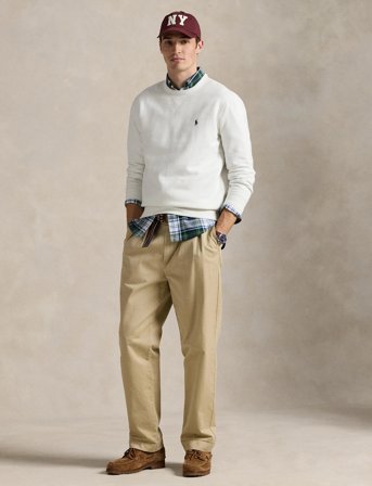 Polo Ralph Lauren Rl Fleece-Lsl-Knt - White - L