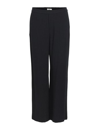 Object Objsanne Aline Wide Pant Noos - Black - 34
