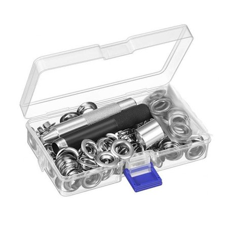 Grommet- och öljettkit, 12 mm öljettkit metallverktyg Grommet-set 100 set Grommet-kit öljetter för presenningar