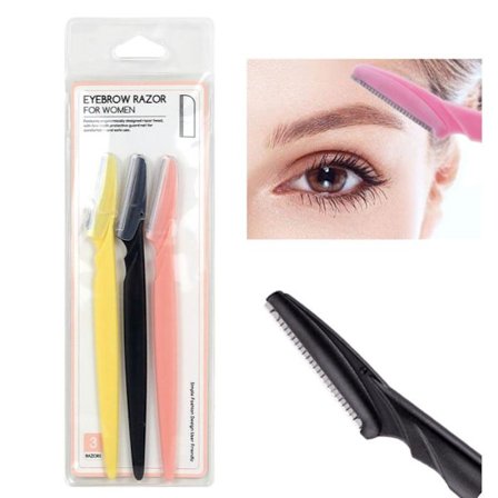 Ögonbrynskniv - Skäggkniv i 3-pack